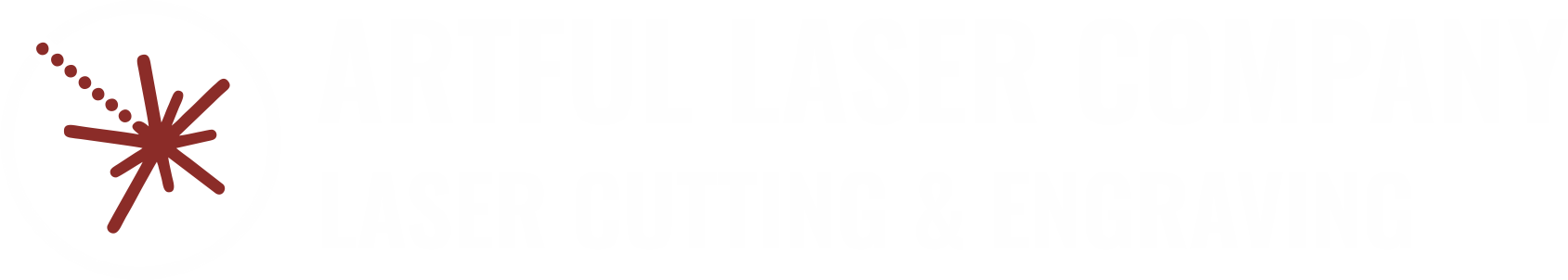 Artful Laser - Logo White